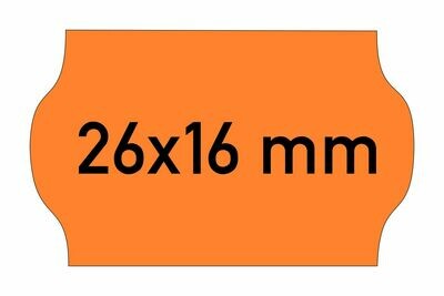 Etiketten 26x16 mm orange