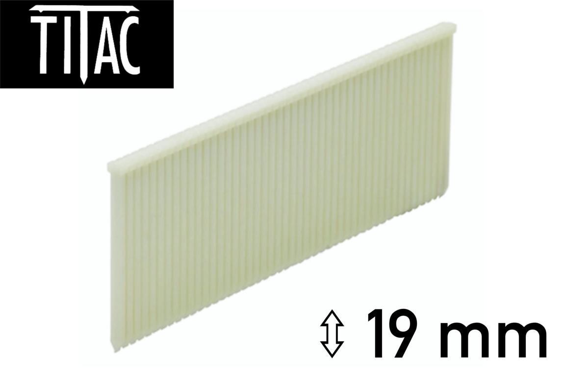Titac Kunststoff Brads 19 mm - 1.000 Brads