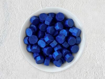 Siegelwachs in Perlen königsblau - Granulat