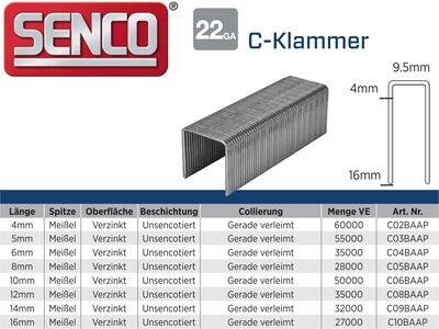 Klammer Senco C02BAAP