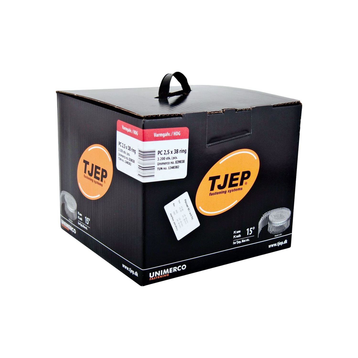 Coilnagel Tjep PC 25/38 - 839038 - feuerverzinkt - 3.200 Nägel