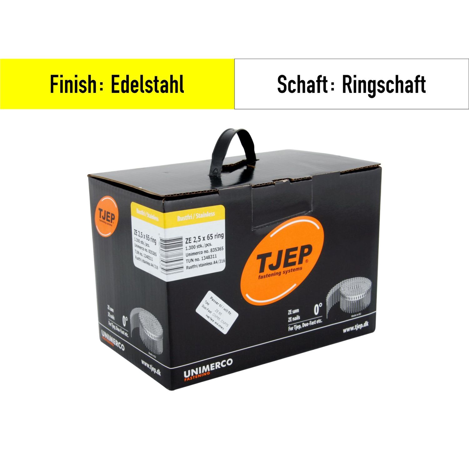 Coilnagel Tjep ZE V4A Edelstahl rostfrei