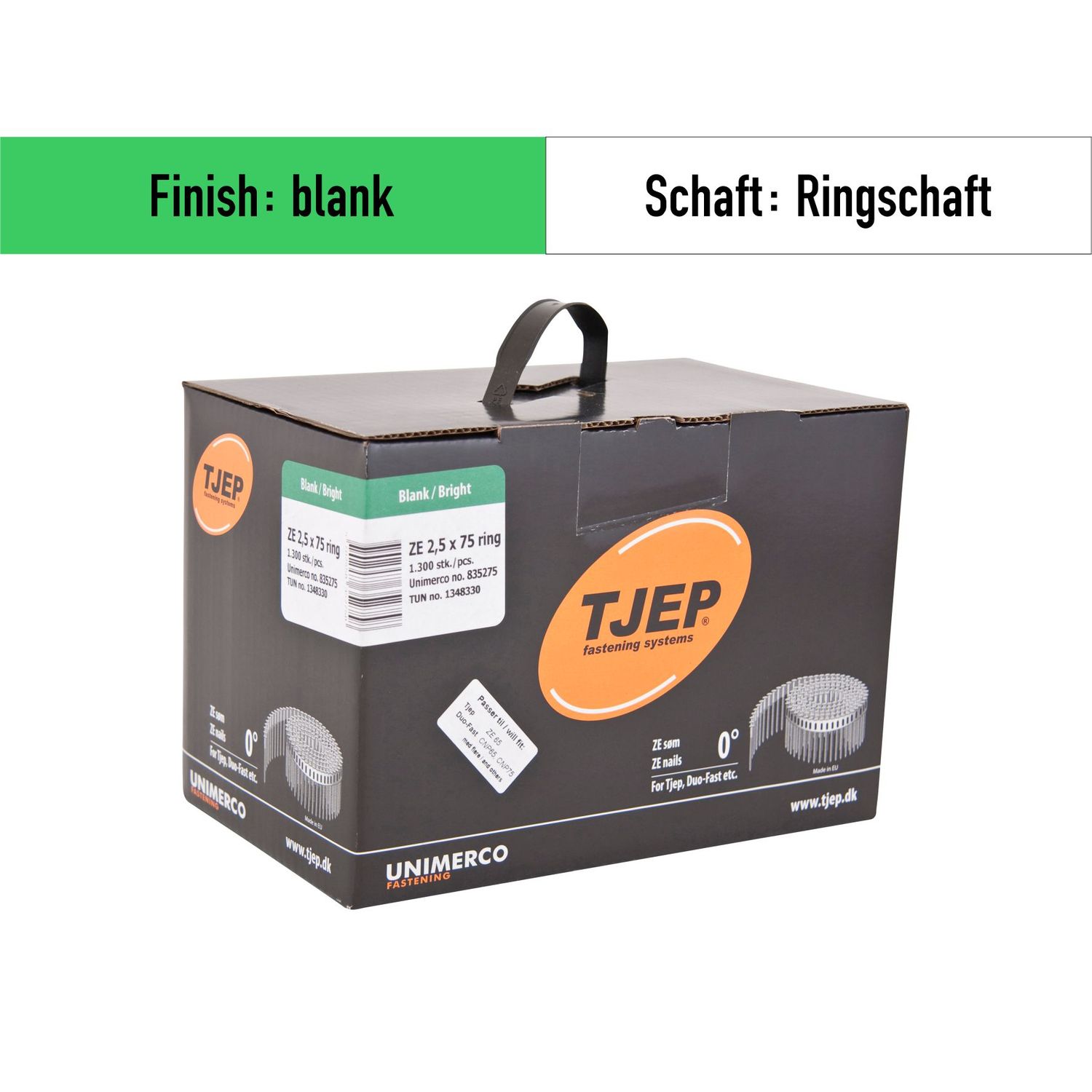 Coilnagel Tjep ZE 25/75 - 835275 - blank - 1.300 Nägel