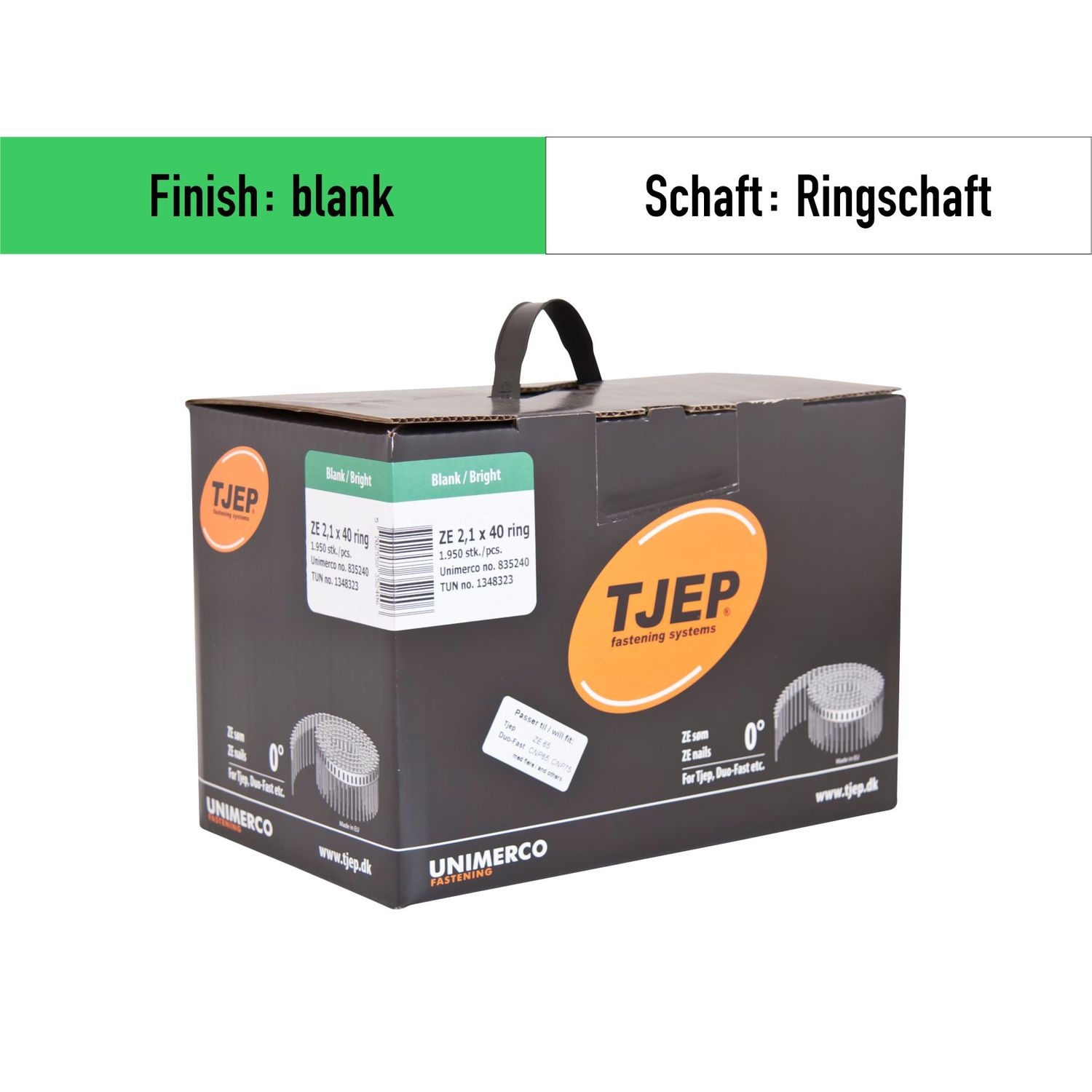 Coilnagel Tjep ZE 21/40 - 835240 - blank - 1.950 Nägel