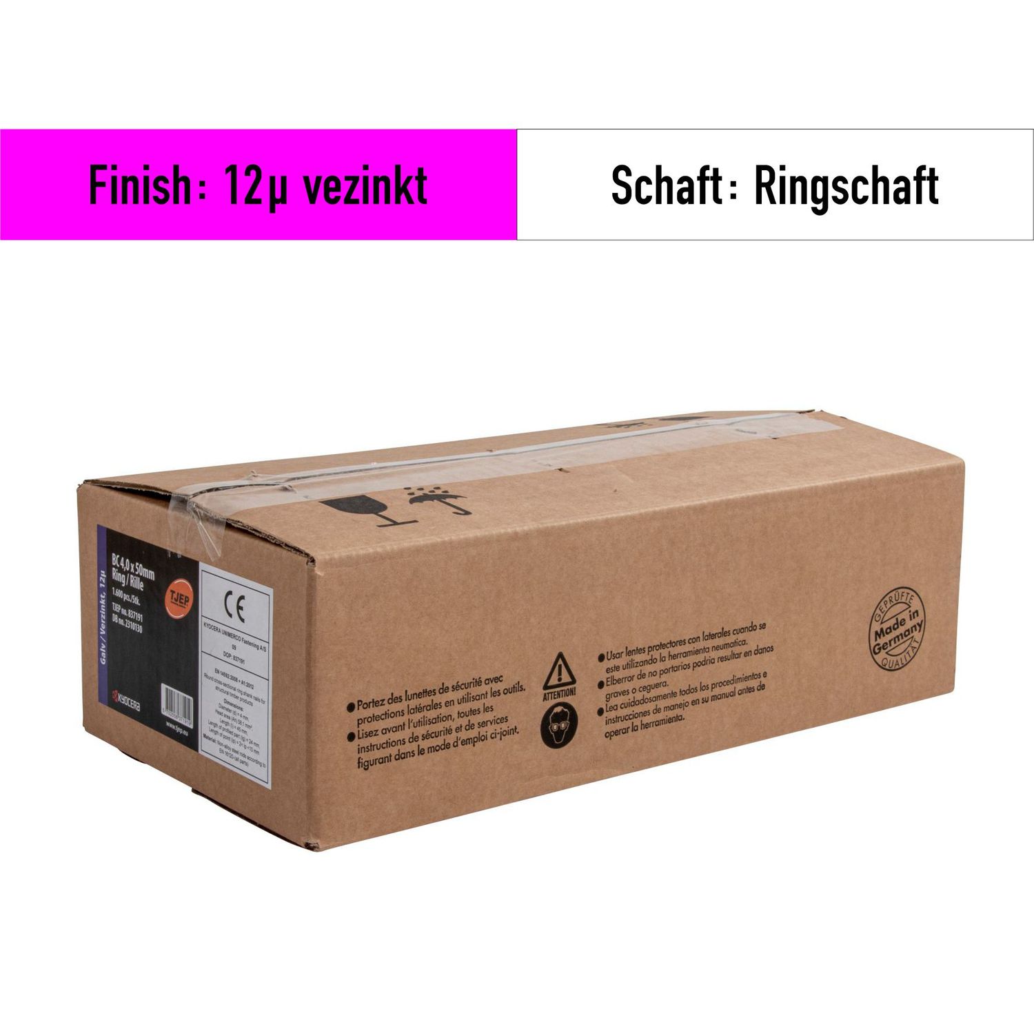 Ankernägel Tjep BC-40 50 mm Länge - 1.600 Nägel