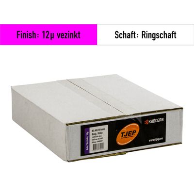 Ankernägel Tjep KA 40-40 mm Länge - 12µ verzinkt - 1.400 Nägel
