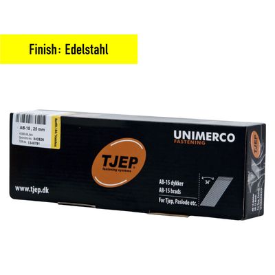 Tjep Stauchkopfnagel AB-15/25 Edelstahl - 842526 - 4.000 Nägel