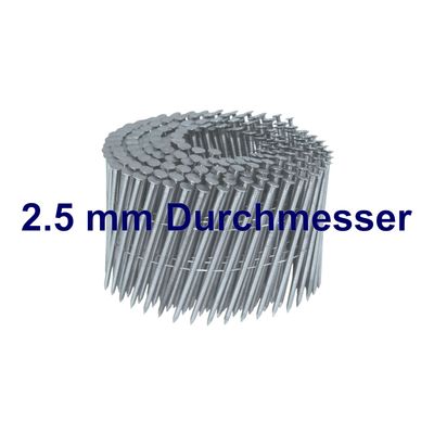 Coilnägel feuerverzinkt - 2.5 mm Durchmesser