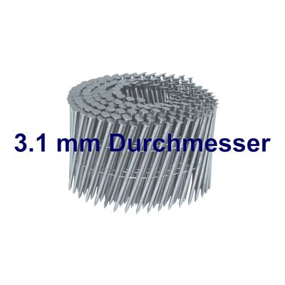 Coilnägel feuerverzinkt - 3.1 mm Durchmesser