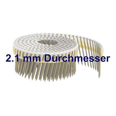 Coilnägel 16° plastikgebunden 2.1 mm