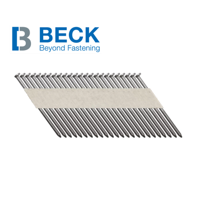 Beck Streifennagel Papiergebunden Offset - Rundkopf - 3.1 x 90 mm blank