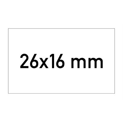 Etiketten 26x16 mm rechteckig
