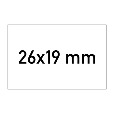 Etiketten 26x19 mm rechteckig