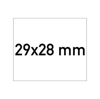 Etiketten 29x28 mm