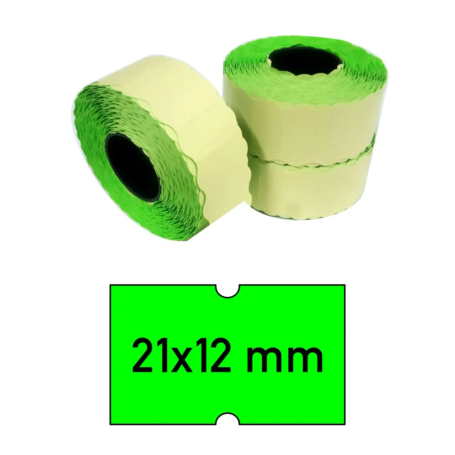 Etiketten 21x12 mm grün