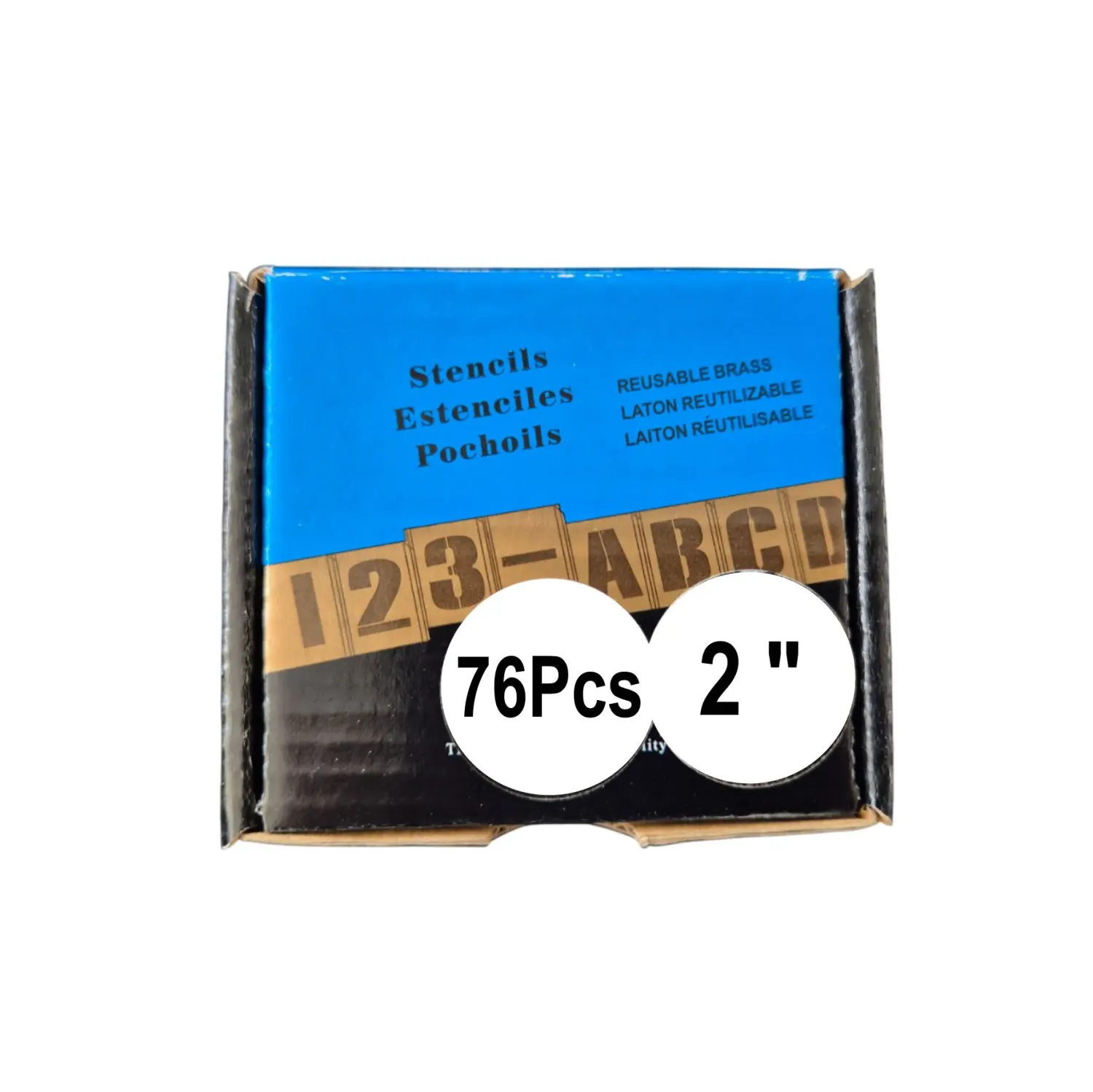 Steckschablonen Satz 76teilig 2 x A-Z und 0-9 - 50 mm