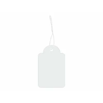 1.000 Hängeetiketten mit Faden 15x24 mm