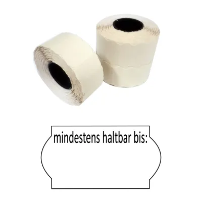 Etiketten 26x12 mm mindestens haltbar bis