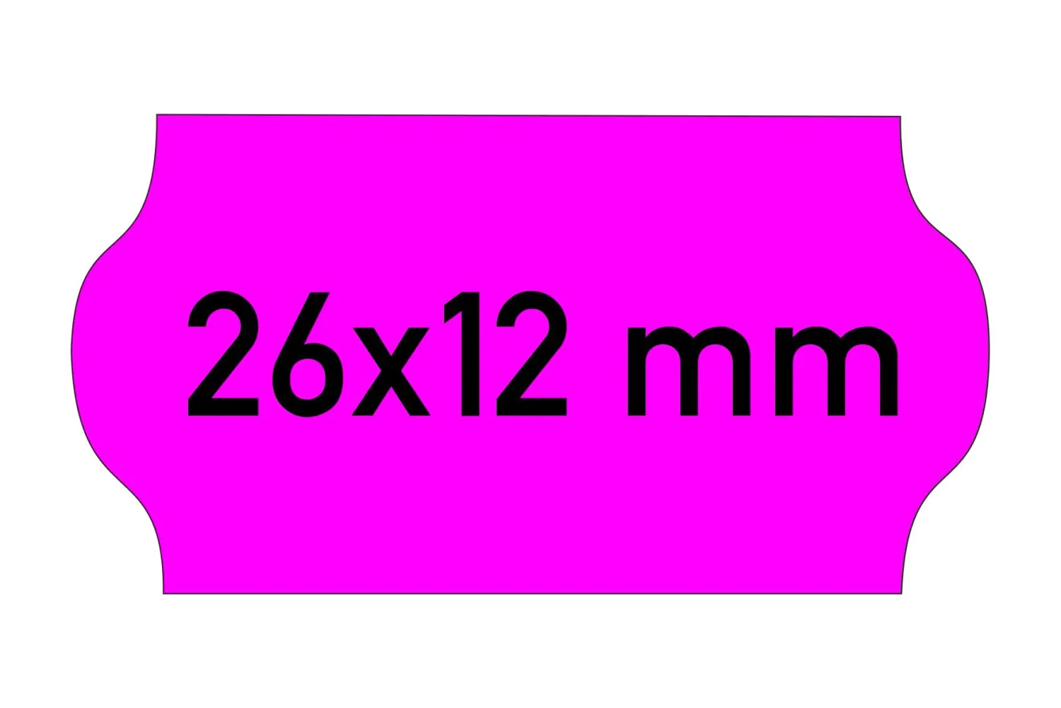 Etiketten 26x12 mm magenta, Haftstärke: Permanent (stark klebend)