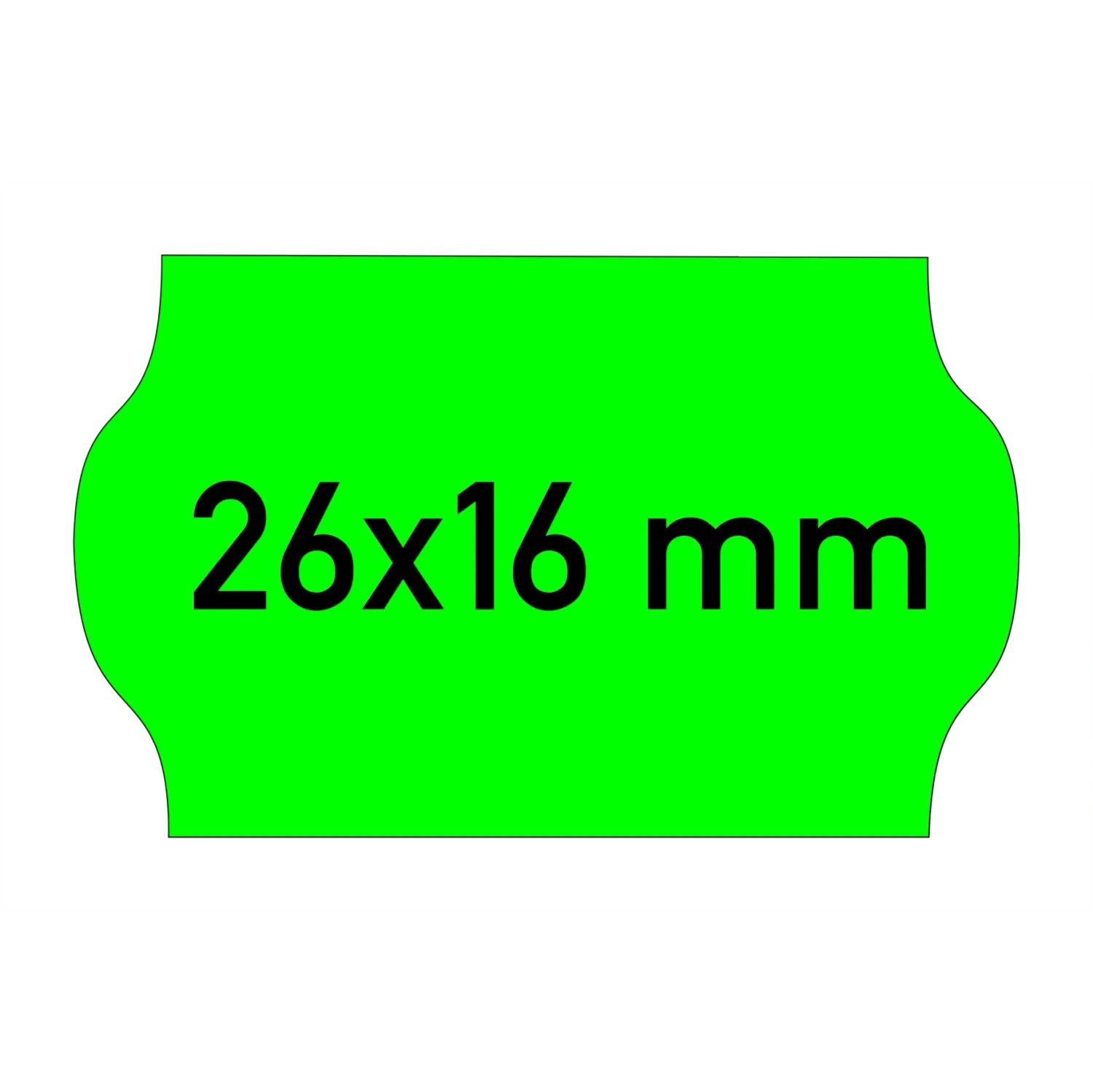 Etiketten 26x16 mm grün, Haftstärke: G2 - Permanent (Gut klebend)