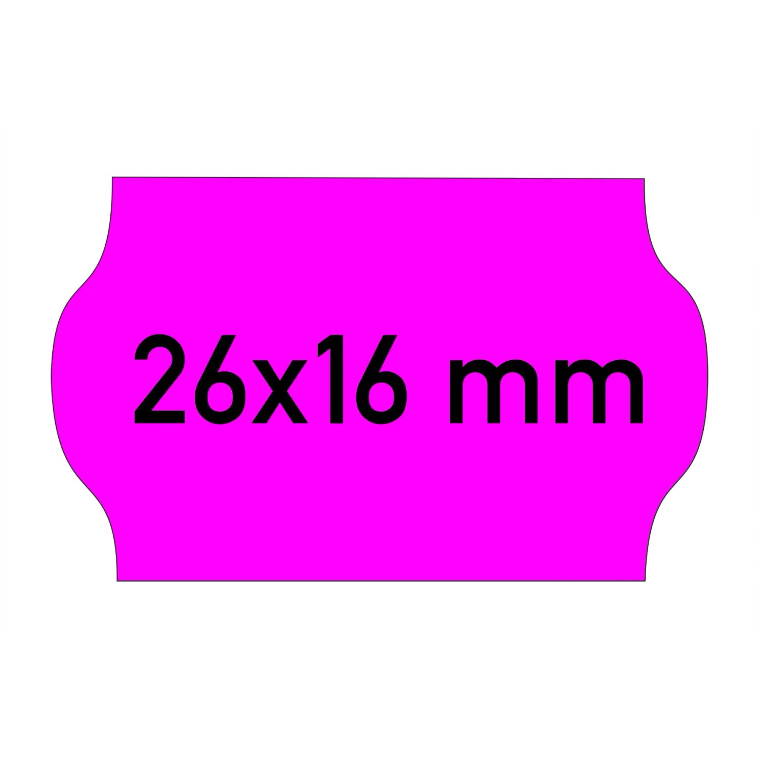 Etiketten 26x16 mm magenta, Haftstärke: G2 - Permanent