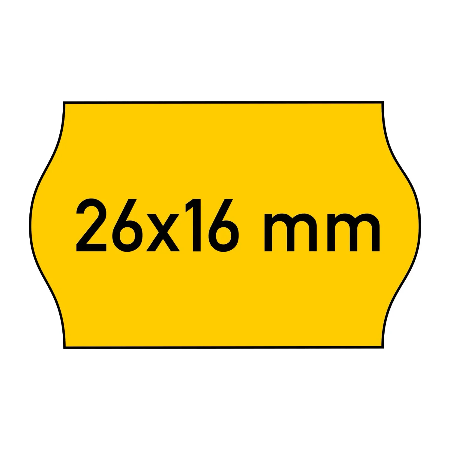 Etiketten 26x16 mm orange, Haftstärke: G2 - Permanent (Gut klebend)