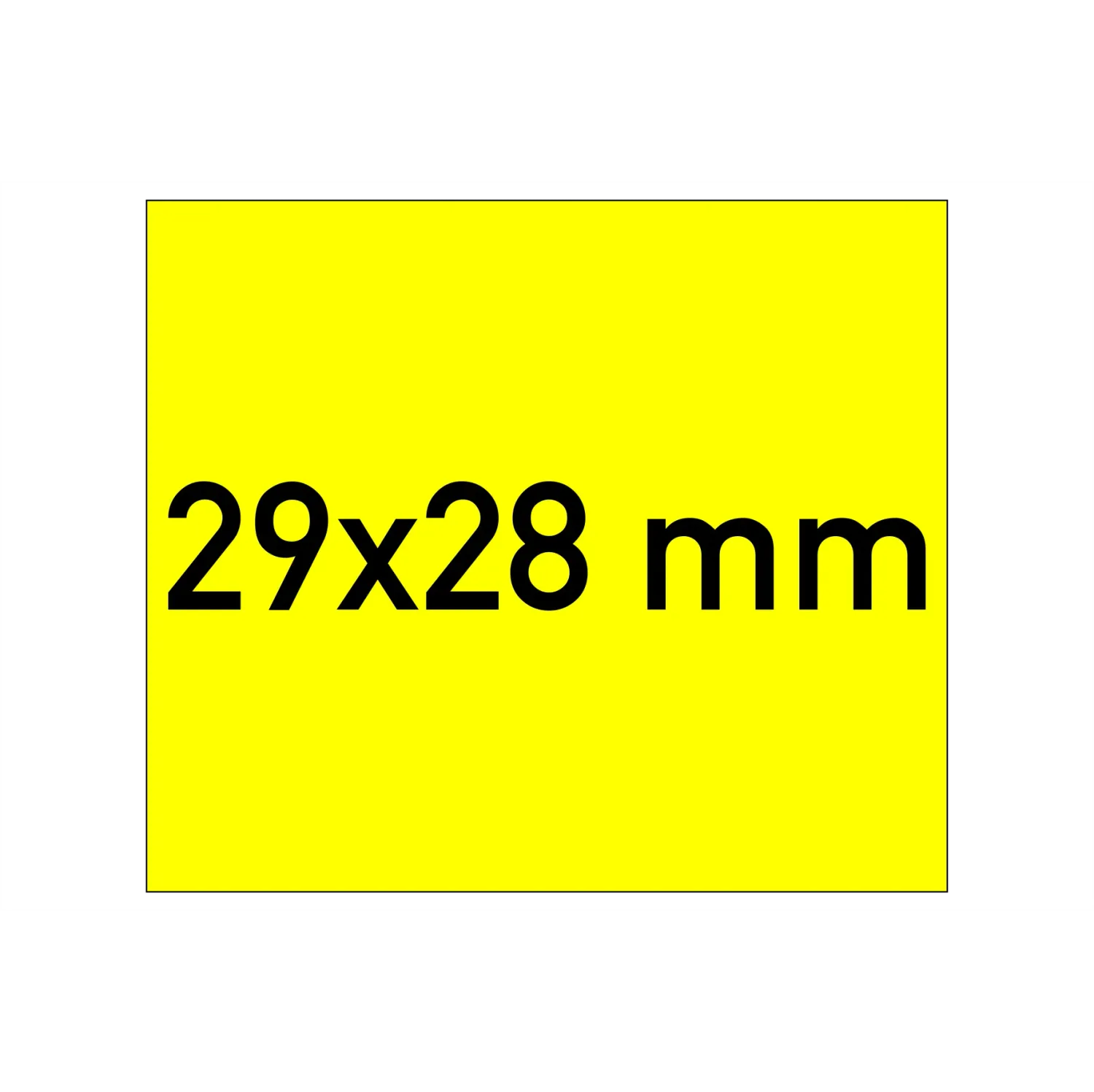 Etiketten 29x28 mm gelb, Haftstärke: G2 - Permanent
