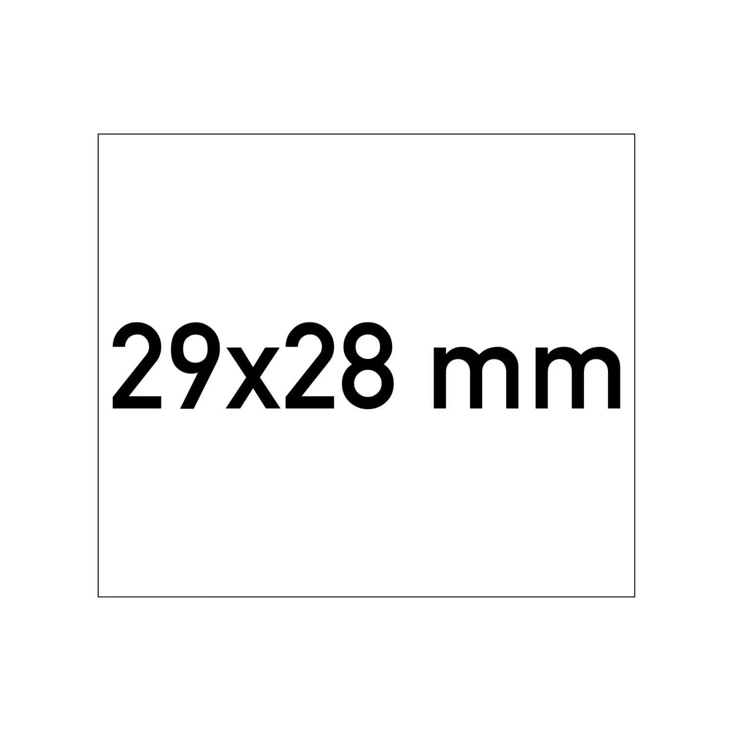 Etiketten 29x28 mm weiss, Haftstärke: G2 - Permanent (Stark klebend)