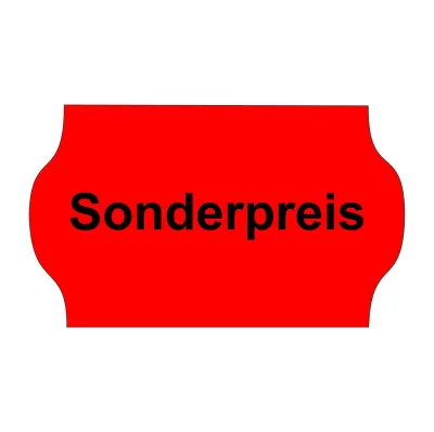 Etiketten 32x19 mm rot Sonderpreis
