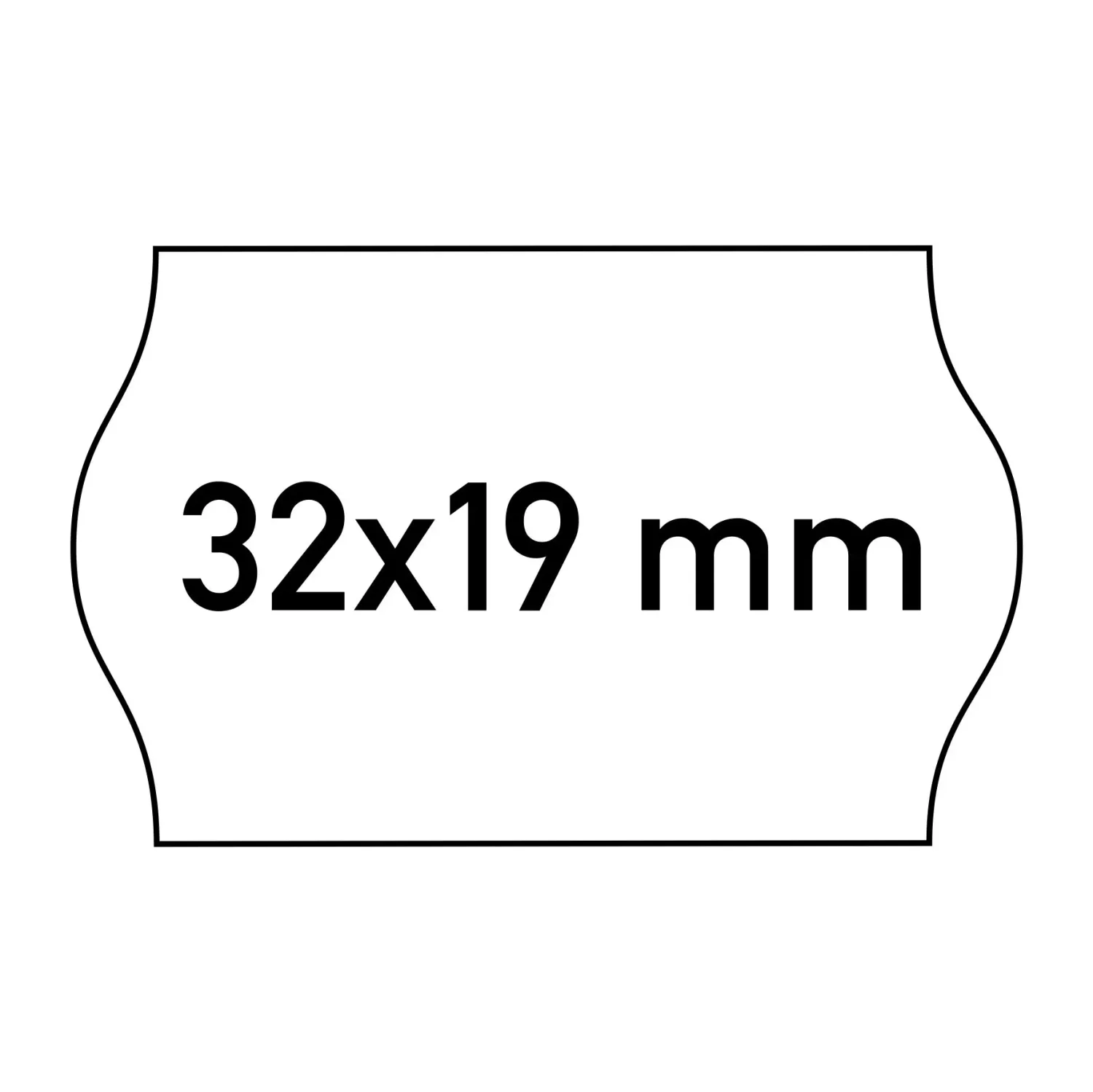 Etiketten 32x19 mm weiss, Ausführung: G2 - Permanent (gut klebend)