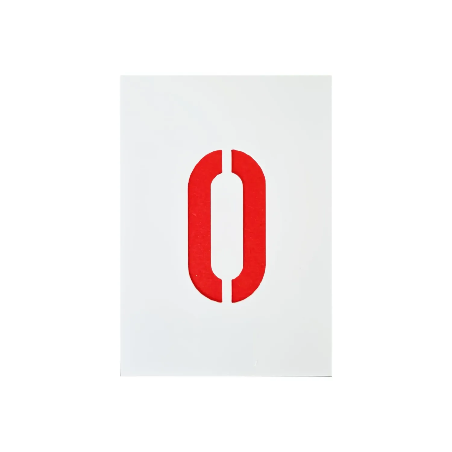 Zahlen Schablonen 0-9 Kunststoff 100 mm