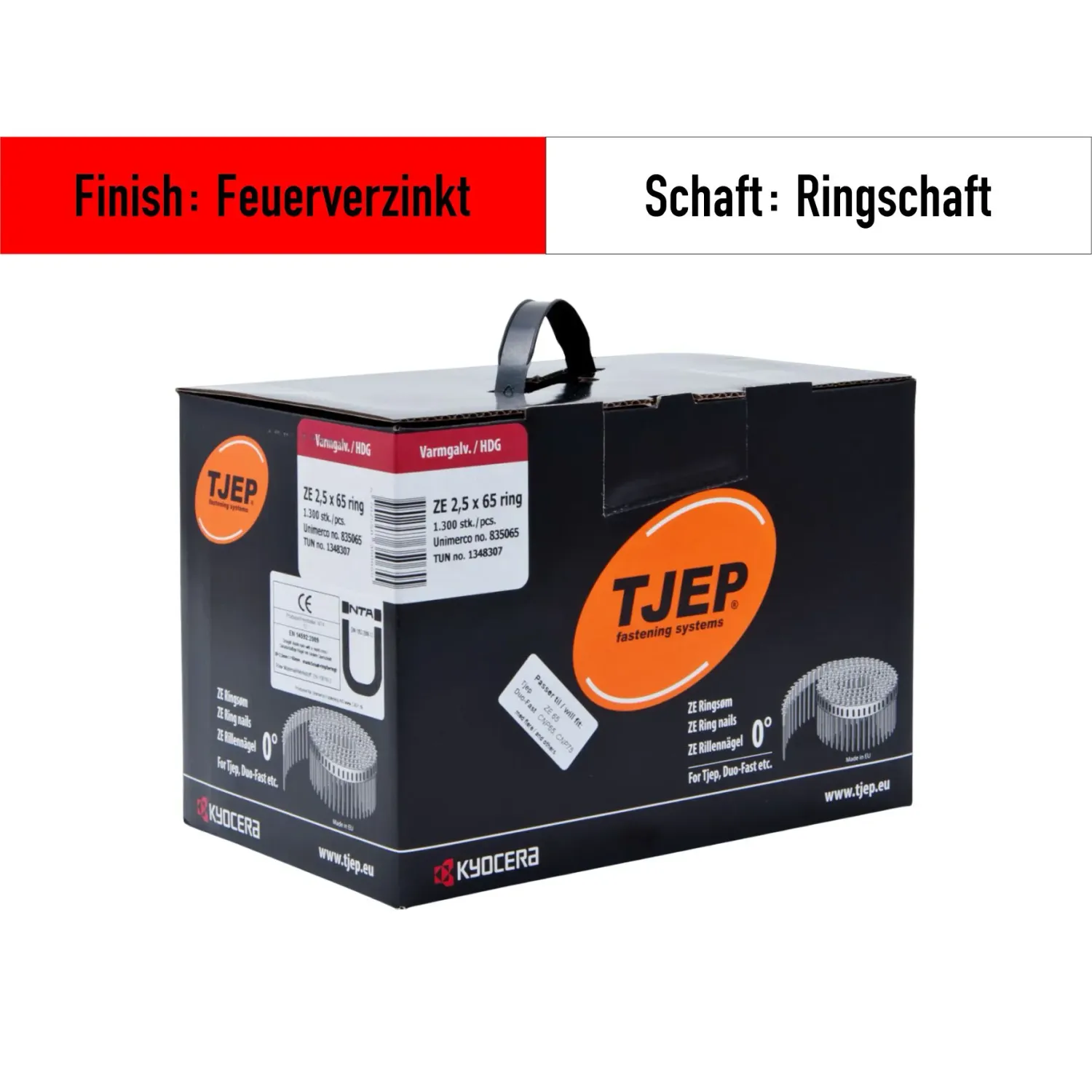 Coilnagel Tjep ZE 25/65 - 835065 - feuerverzinkt - 1.300 Nägel