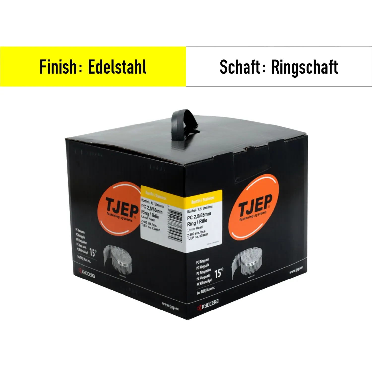 Coilnagel Tjep PC 25/55 - 839457 - V2A Edelstahl - 2.400 Nägel