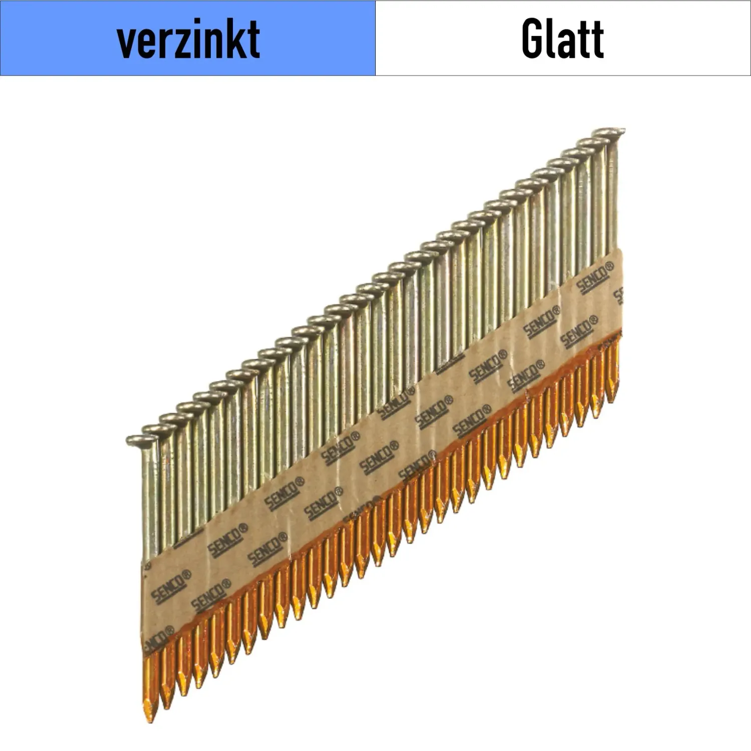 Streifennagel Senco GC51AABKR - verzinkt - 2.9 x 50 mm - 2.000 Nägel