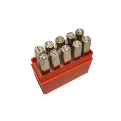 Schlagstempel 0-9 Spiegelschrift 2.0 mm