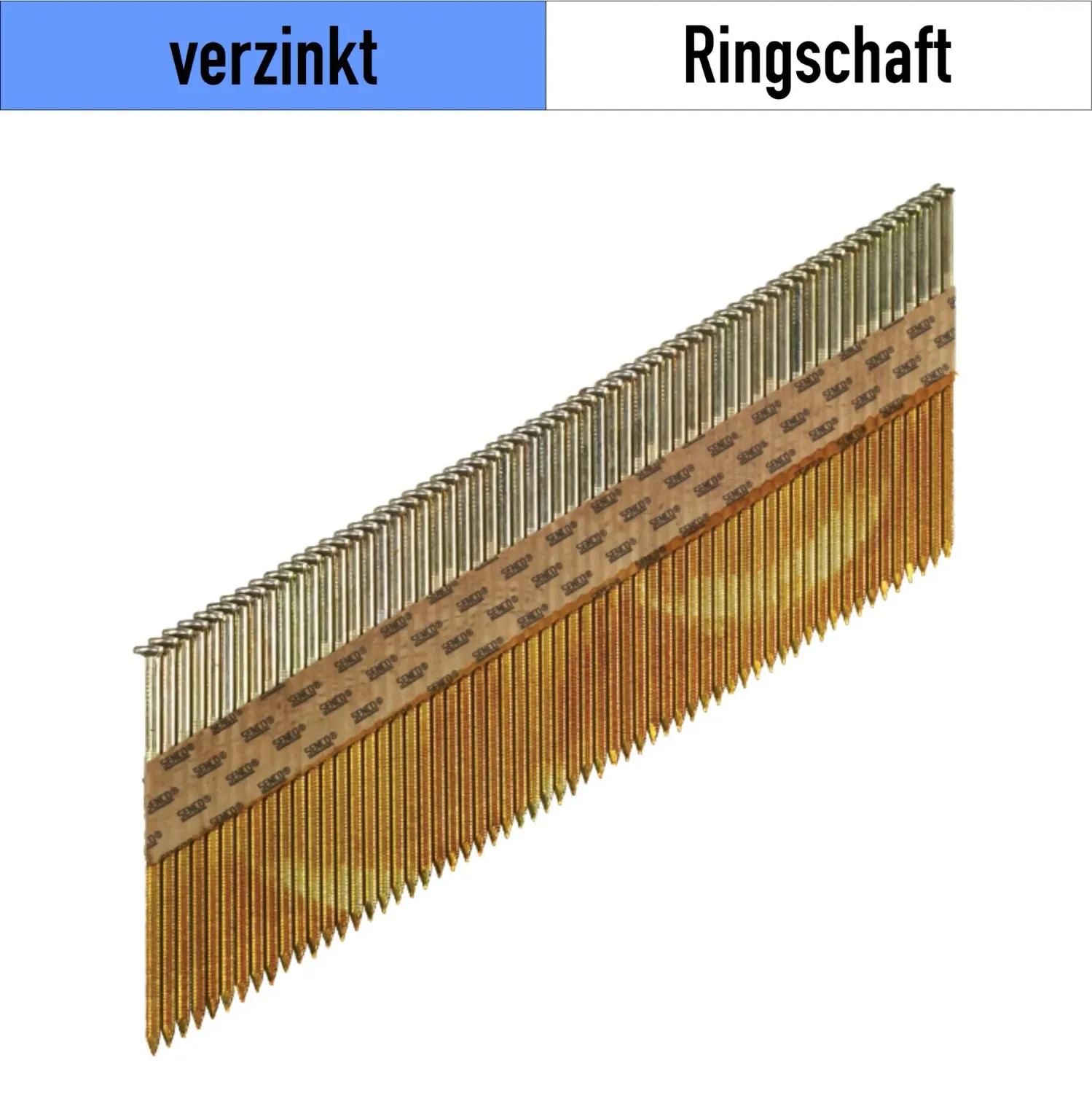 Streifennagel Senco HE58AABKR - verzinkt - 3.1 x 80 mm - 2.000 Nägel