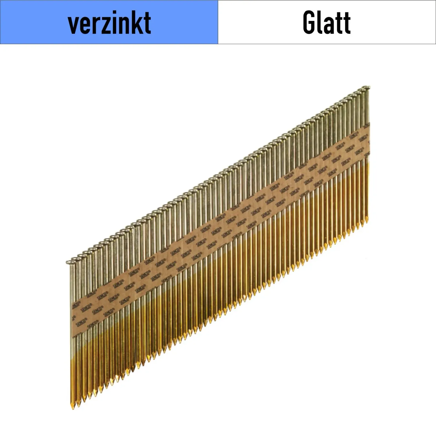 Streifennagel Senco KC59AAB - verzinkt - 3.3 x 90 mm - 3.000 Nägel
