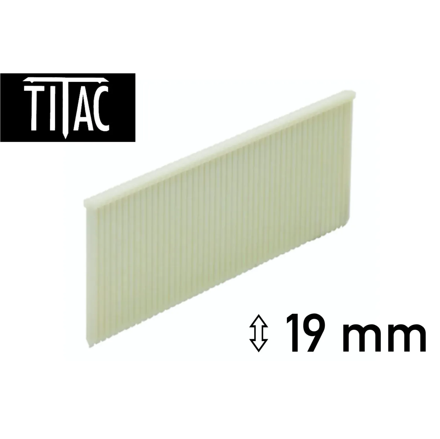 Titac Kunststoff Brads 19 mm - 1.000 Brads