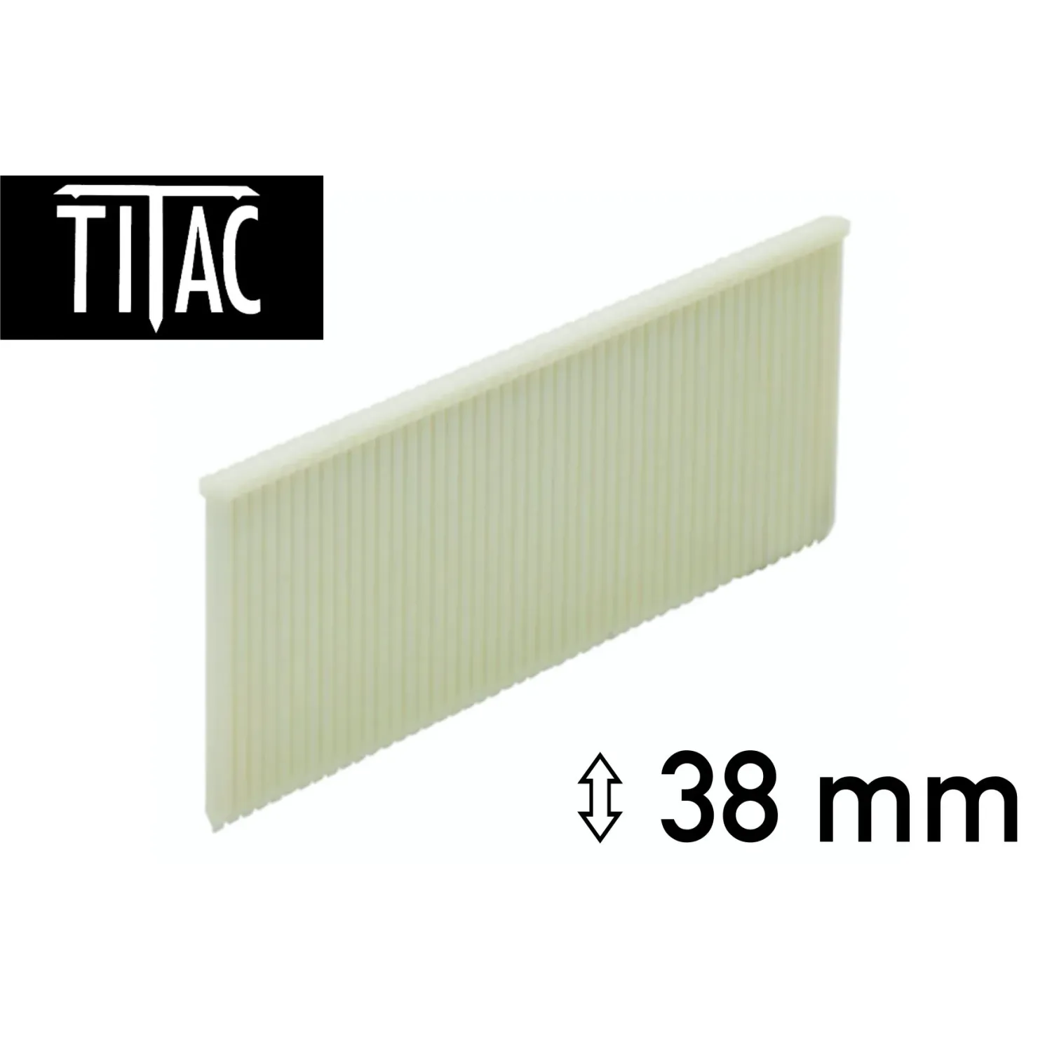Titac Kunststoff Brads 38 mm - 1.000 Brads