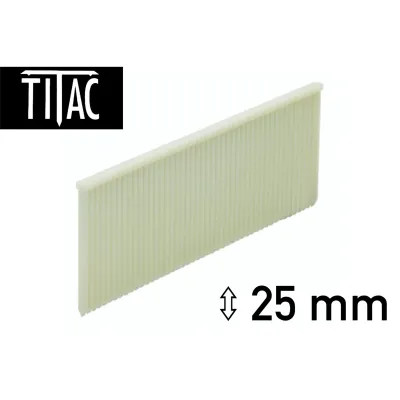 Titac Kunststoff Brads 25 mm - 1.000 Brads