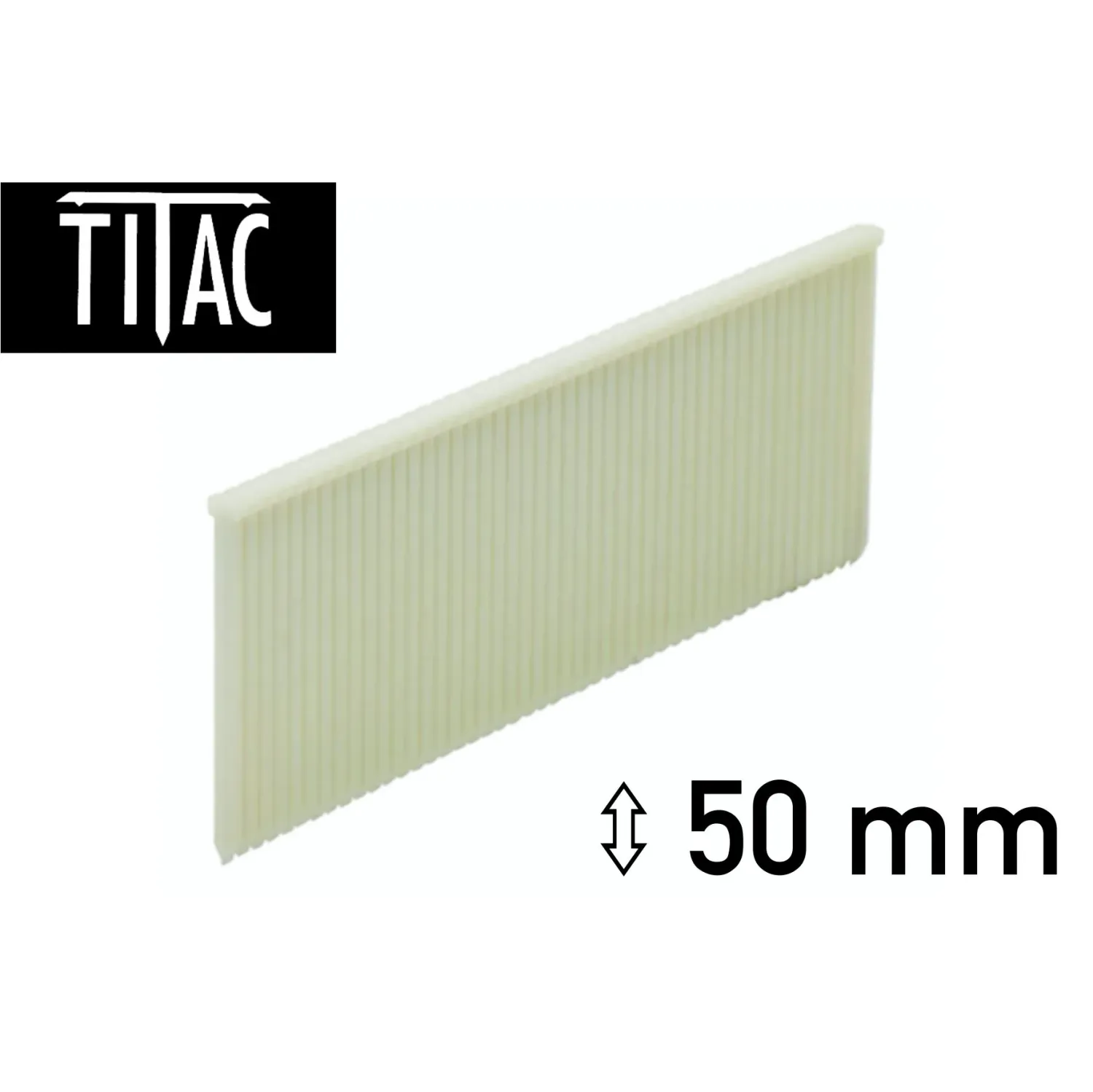 Titac Kunststoff Brads 50 mm - 1.000 Brads