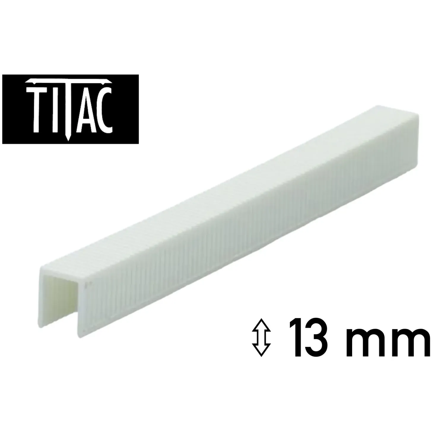 Kunststoff Heftklammer Titac TU-13 HARD 13 mm - 5.000 Klammern