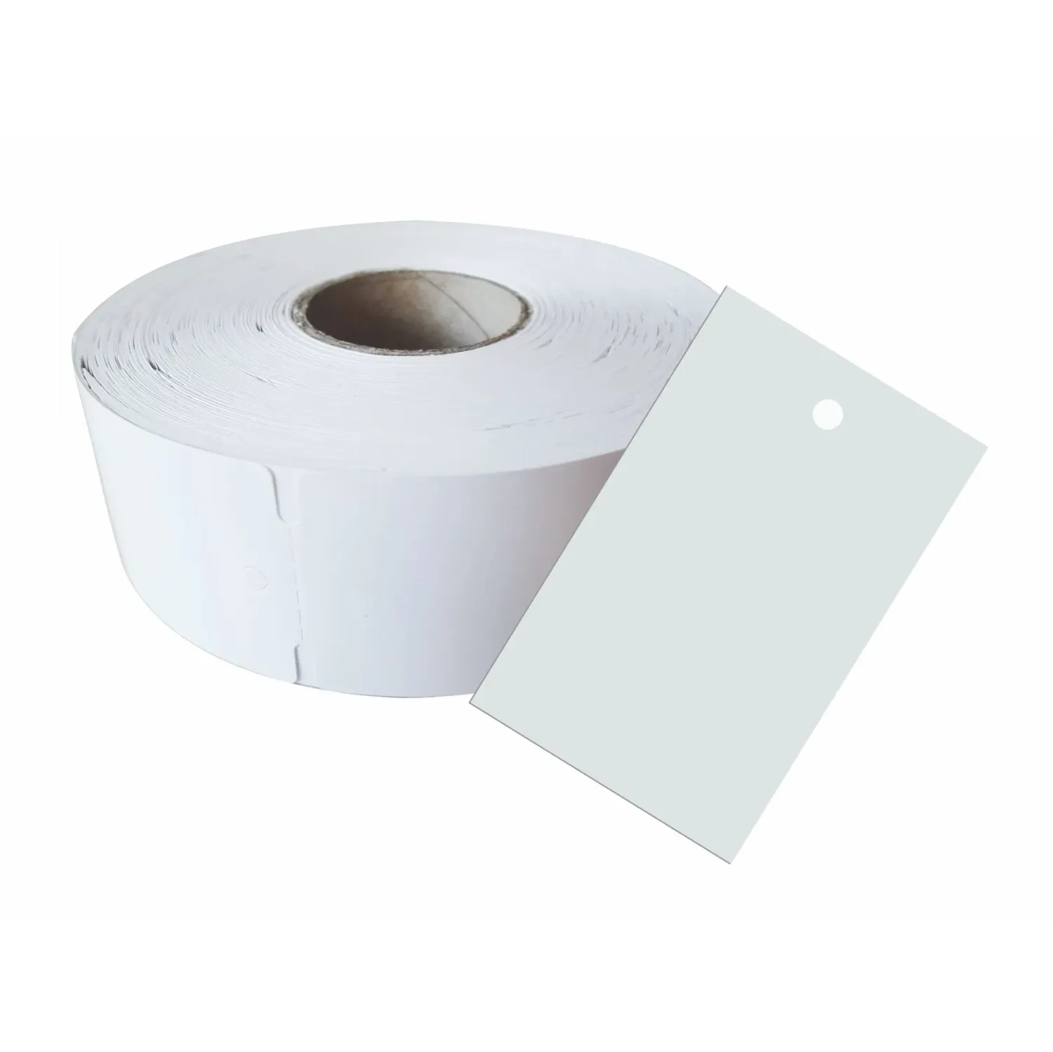 1.000 Kartonetiketten auf Rolle 30x60 mm