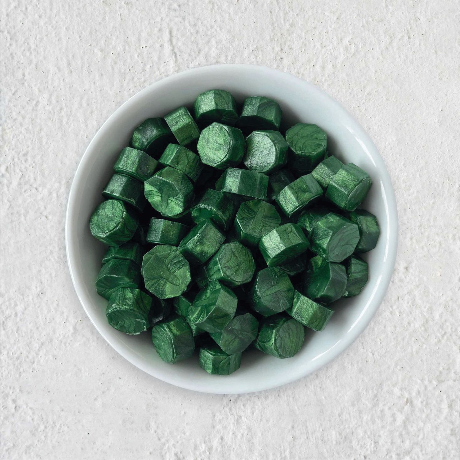 Siegelwachs in Perlen - Farngrün - Granulat