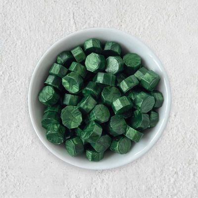 Siegelwachs in Perlen - Farngrün - Granulat
