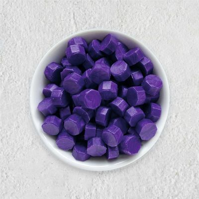 Siegelwachs in Perlen - Purpur - Granulat