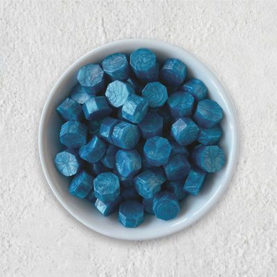 Siegelwachs in Perlen - Himmelblau - Granulat