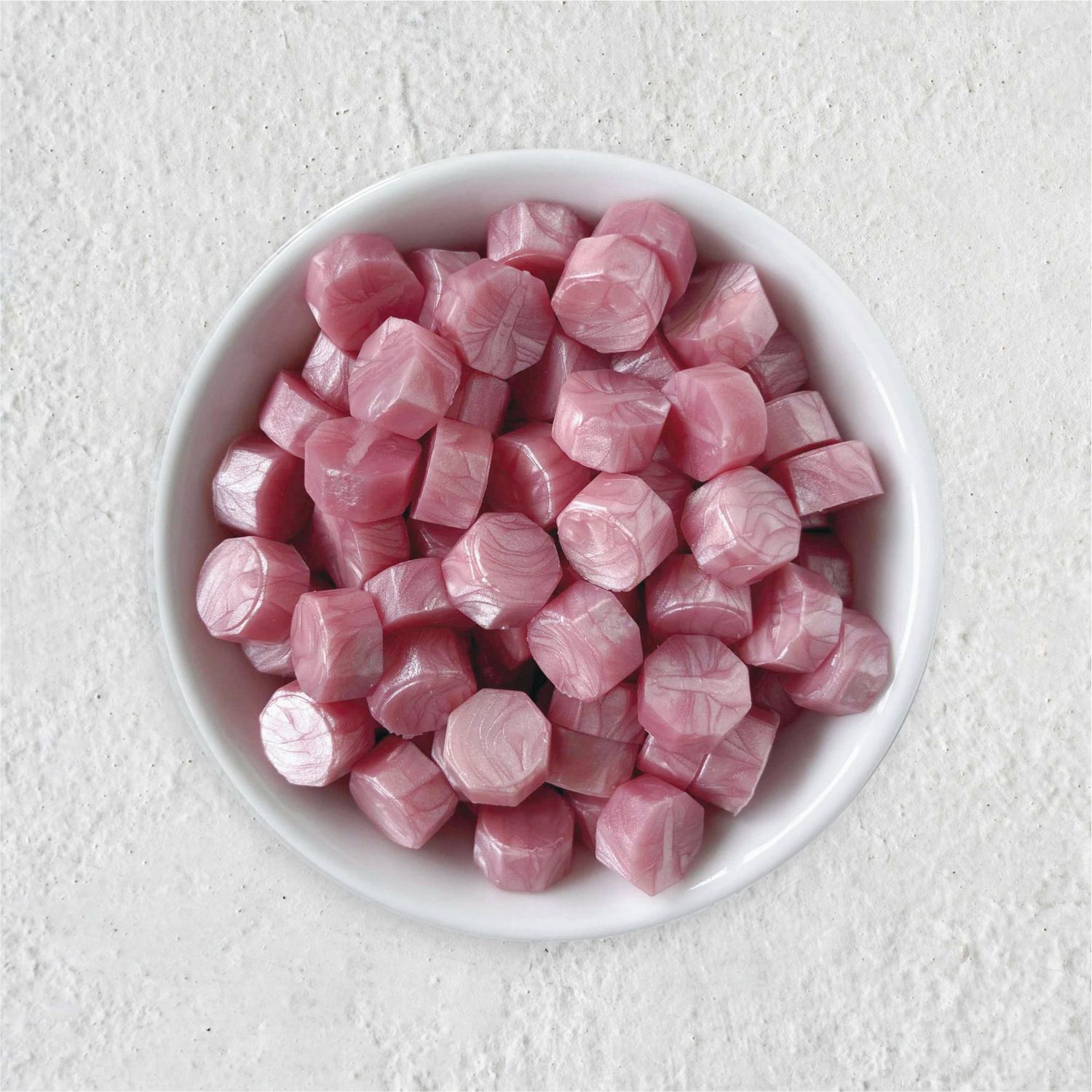 Siegelwachs in Perlen - Perlrosa - Granulat