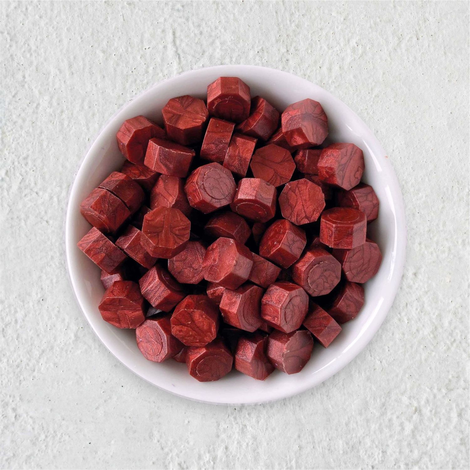 Siegelwachs in Perlen - Oxidrot - Granulat