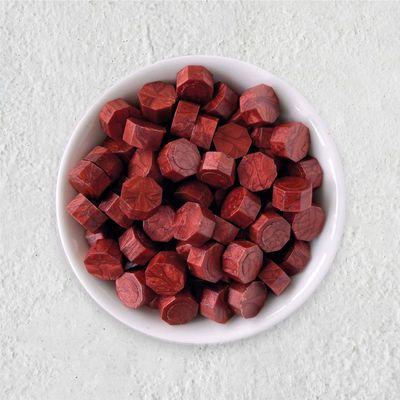Siegelwachs in Perlen - Oxidrot - Granulat